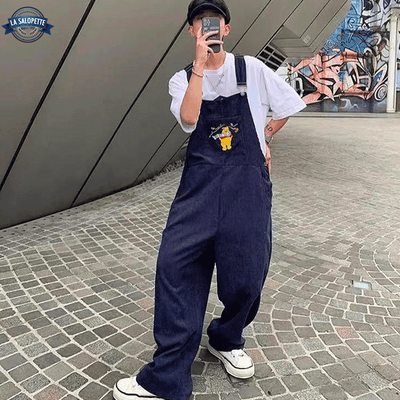 Salopette Bleue Winnie Ourson