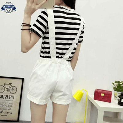 Salopette Courte Blanche