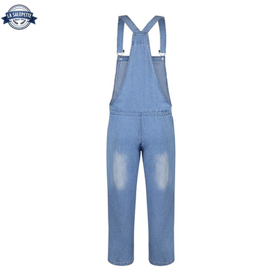 Salopette Jean Cyan Clair