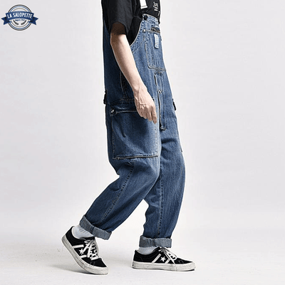 Salopette Pantalon Bleu Foncé