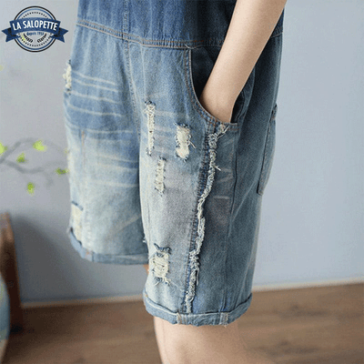 Salopette Short en Jean