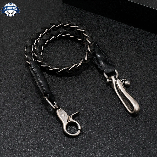 Cadena de cuero regaliz