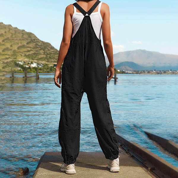 Peto Cargo Negro Para Mujer