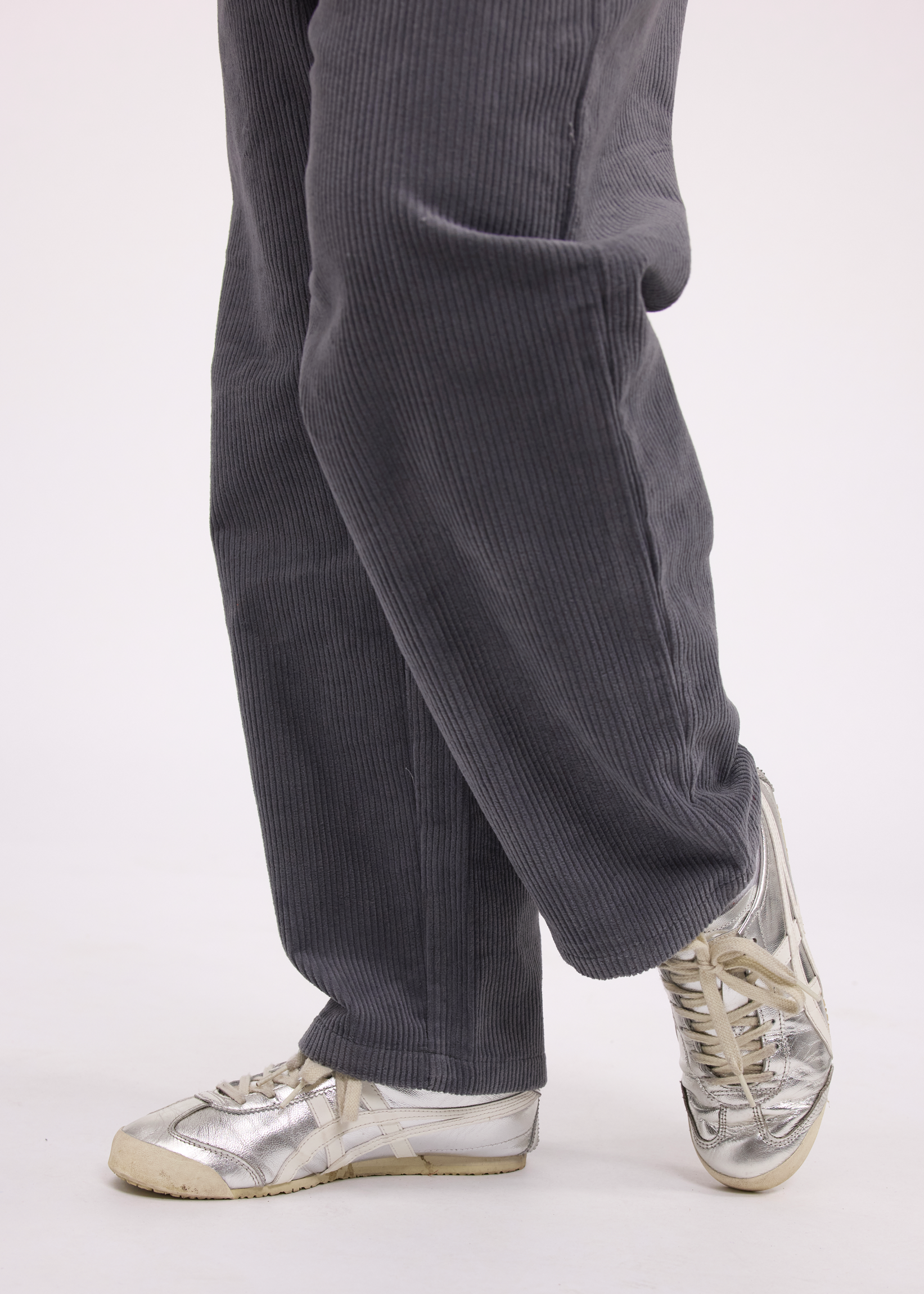 Salopette en Velours Gris Femme