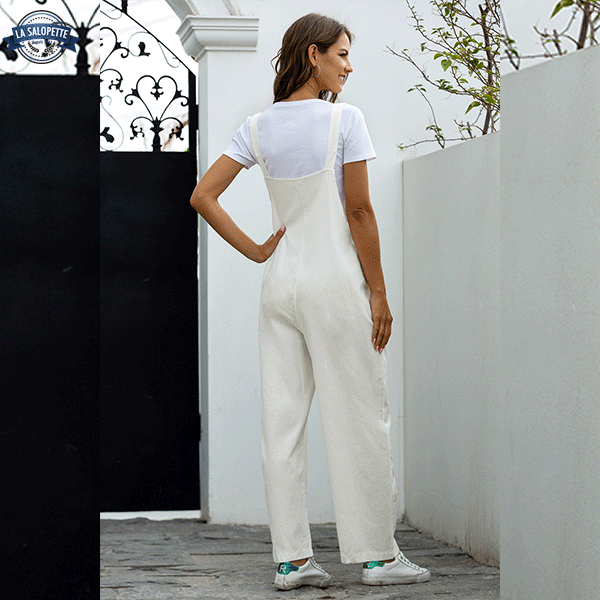 Vestido de Peto Blanco informal