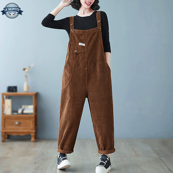 Peto Vintage Terciopelo Castaño