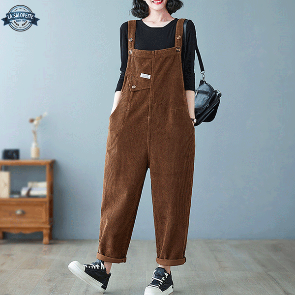 Peto Vintage Terciopelo Castaño