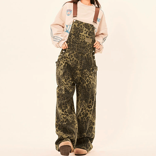 Peto Vintage Estampado de Leopardo