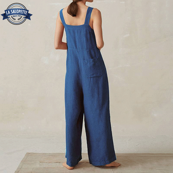 Vestido de Peto Fluido Azul