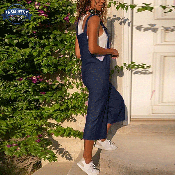 Peto de lino Azul Liso