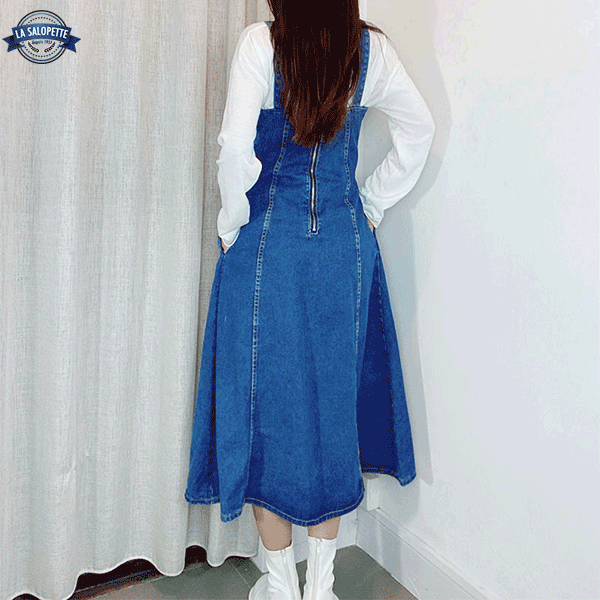 Vestido de Peto Azul índigo