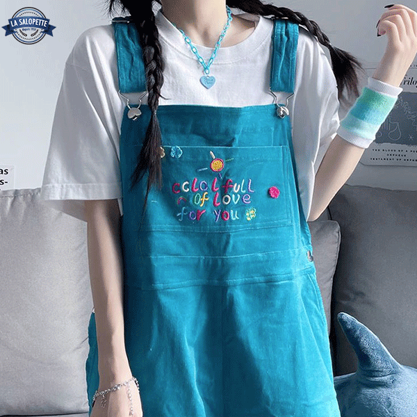 Peto vintage Terciopelo azul