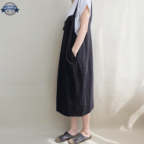 Vestido de Peto Delantal Luna Negra