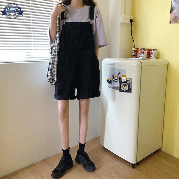 Peto Corto Mujer en Jeans de Rejilla