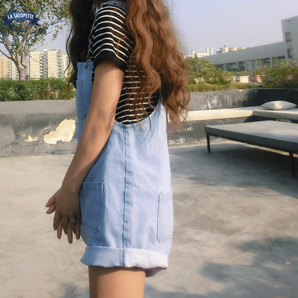 Peto Corto azul kawaii
