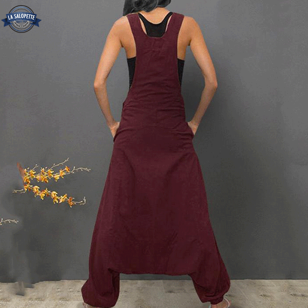 Vestido de Peto Amplio Borgoña