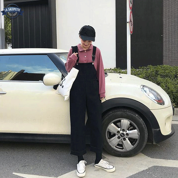 Peto de Vaquero Ropa de trabajo elegante negra
