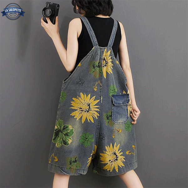Peto de Vaquero Estampado de flores de Jamaica