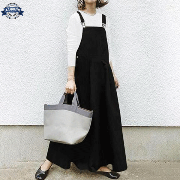 Vestido de Peto Dorio Negro
