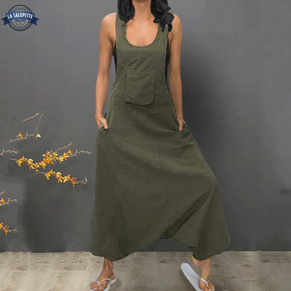 Vestido de Peto Aguacate Verde Amplio
