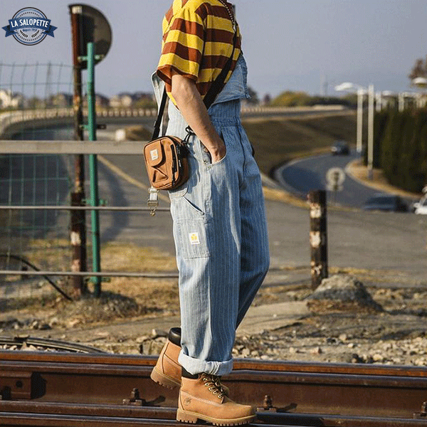Peto vintage Duffle Hombre Rayas