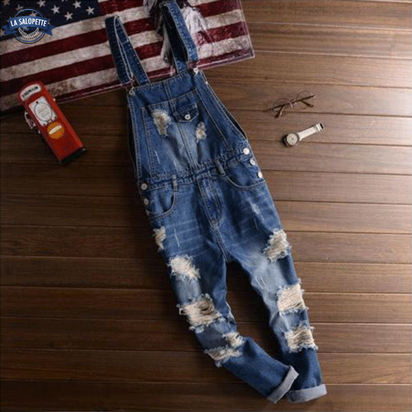 Peto de Vaquero Vintage 90s Azul