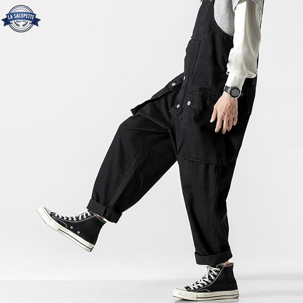 Peto de Trabajo Pantalones de Hombre Negros