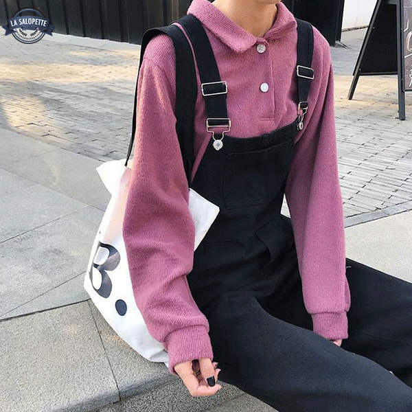 Peto de Vaquero Ropa de trabajo elegante negra