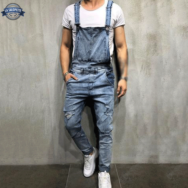 Peto Vaquero Azul Hombre Grizzy