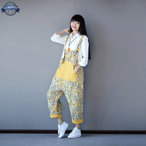 Peto Vintage Mujer de Estilo Japonés