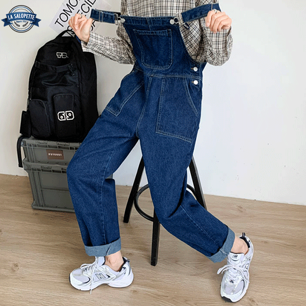 Peto de Vaquero Pantalones de Corte de Bota