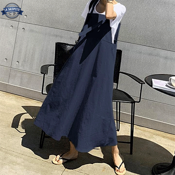 Vestido de Peto Aia Azul Marino