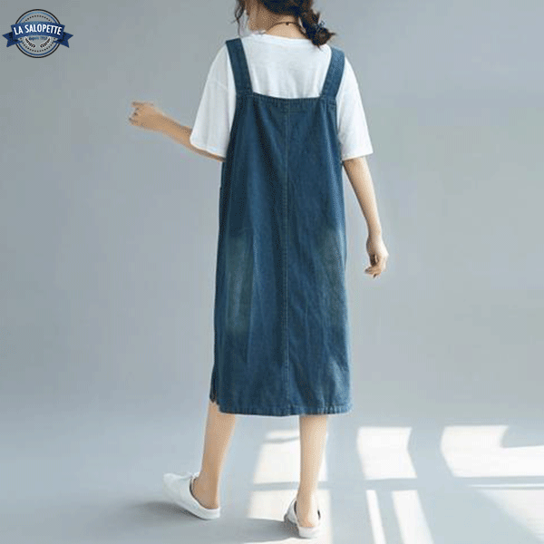 Vestido de Peto Pato Azul