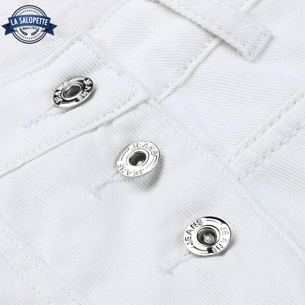 Peto Corto en Jeans Blanquecinos