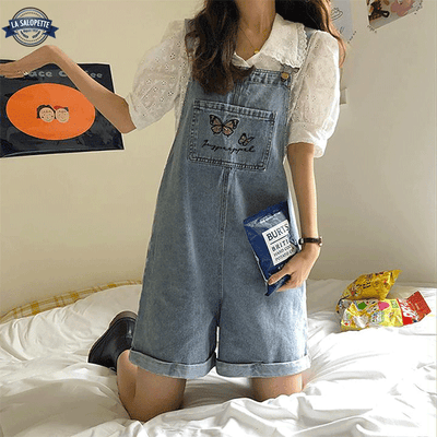 Pantalones Cortos<br> en Denim Mujer Ottawa
