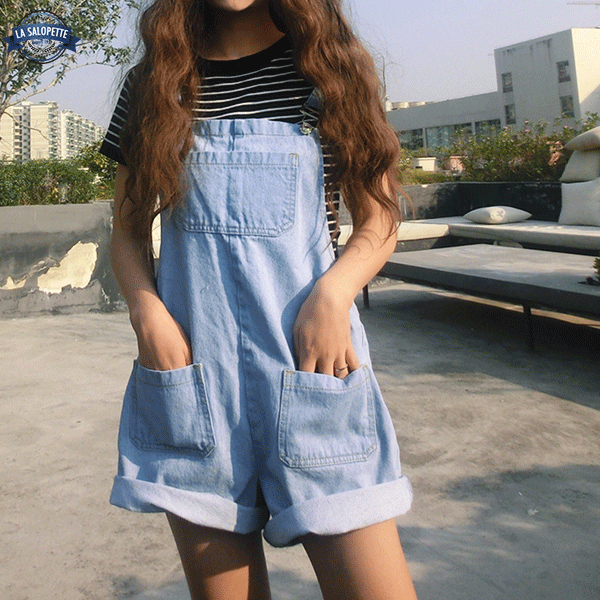 Peto Corto azul kawaii