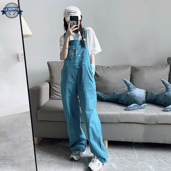 Peto vintage Terciopelo azul