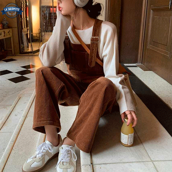 Peto Vintage Terciopelo Marrón