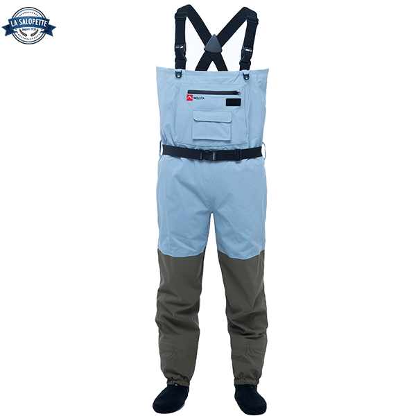 Vadeadores de Neopreno Cian Profesional